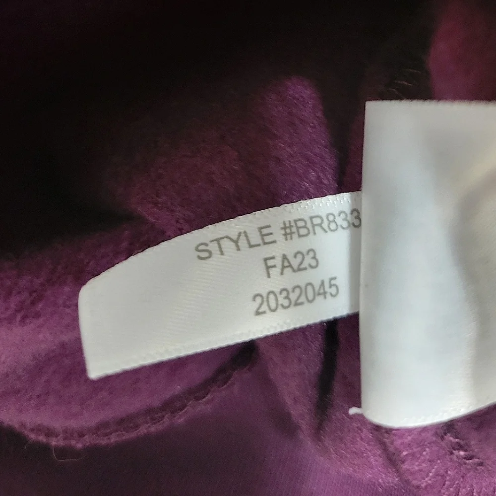 J. Crew Fleece purple vintage inspired kangaroo pocket pullover hoodie